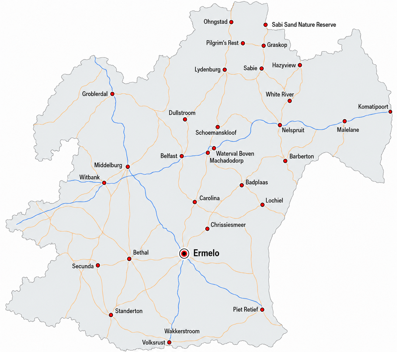 Mpumalanga Service Areas